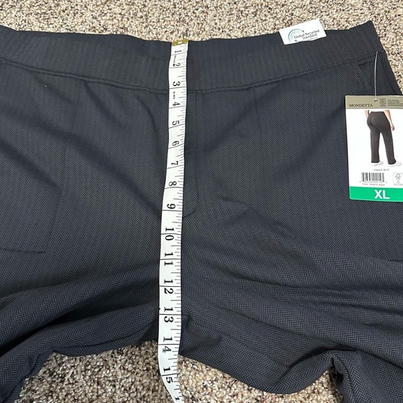 🖤Mondetta Fleece-Lined Straight Leg Pants Black Herringbone with side Pockets🖤 - Picture 6 of 16